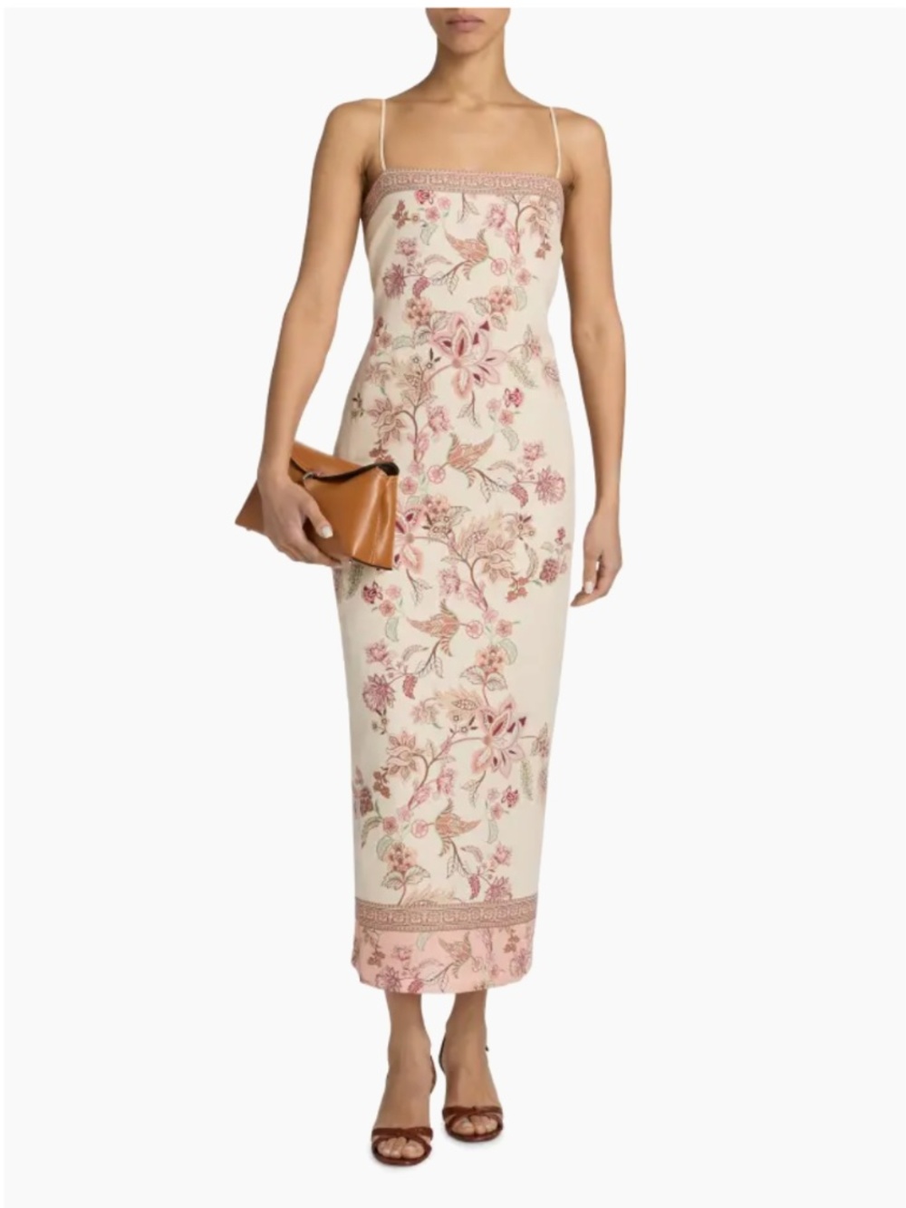 Hemant & Nandita Floral Sheath Midi-Dress